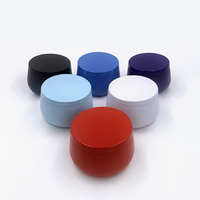 Vente en gros de boîtes et pots en fer blanc de 4oz et 8oz, forme ronde, pour bougies diffuseurs d'arômes et boîtes à bijoux