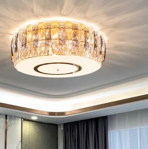 Zeal Lighting Venta caliente Redondo interior decorativo casa iluminación dormitorio sala de estar cristal LED luz de techo moderna - Product Image 3