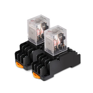 Реле DELIXI серии CDZ9, высокотоковое, высокопроизводительное, AC/DC, 6В, 12В, 24В, 36В, 48В, 110В, 220В, 380В, 10А, 8 контактов, с релейной базой - Product Image 2