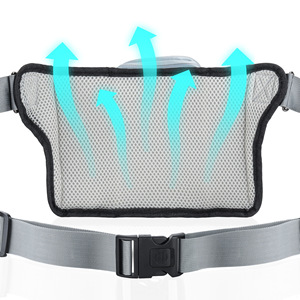 Dây Xích chó chạy rảnh tay mới 2025 với tay cầm có đệm kép và túi khóa kéo để đi bộ Chạy Bộ - Product Image 4