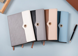 Quaderno a Tre Copertine Rigide in Pelle PU con Logo Personalizzato, Pagine Interne di Dimensioni Standard, Nastro Segnapagina e Blocco Note - Product Image 5
