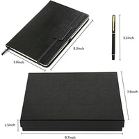 Notebook-Geschenkset mit A5 Größe g/m² thermisch gebundener Lederbezug-Schreib journal und Notizbuch