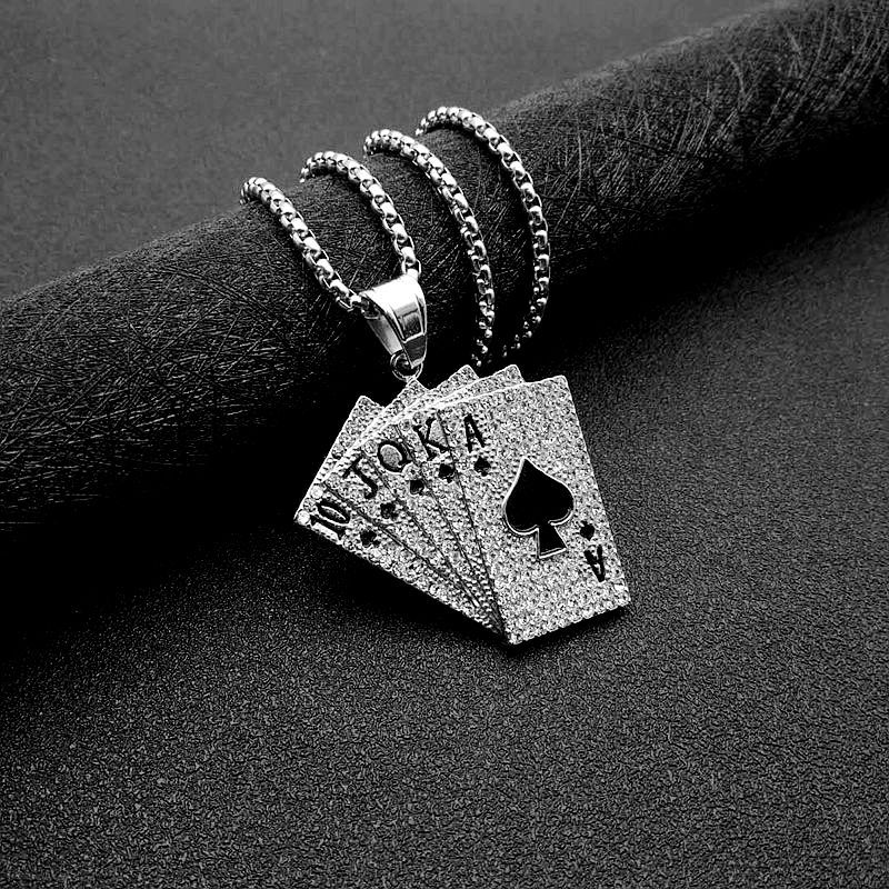 Colgante individual negro plateado