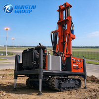 Machine de forage de puits d'eau portable robuste, équipement de forage rotatif hydraulique diesel pour la construction de puits profonds