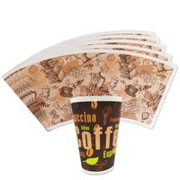 Échantillons gratuits de qualité alimentaire flexographie papier tasse matière première 150gsm 170gsm 190gsm papier tasse ventilateur pour tasse à café