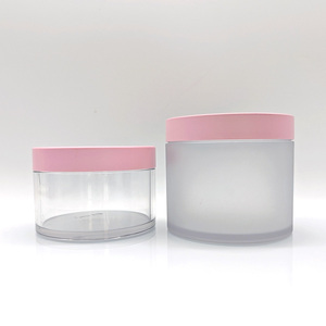 <span class=keywords><strong>Pot</strong></span> en plastique PET de luxe personnalisé 50ml 100ml 200g 250g 300g pour crème <span class=keywords><strong>visage</strong></span>, contenant à crème pour les yeux à paroi épaisse, pots en plastique pour gommage corporel - Product Image 3
