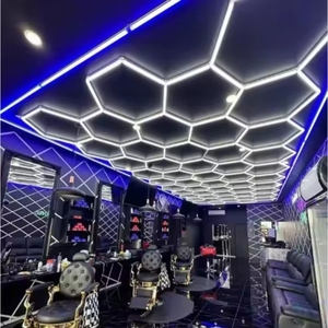 ไฟเพดานร้านตัดผมขายส่งปี 2025 รุ่น Lucky 110v 220v ไฟ LED รูปทรงรังผึ้งสำหรับร้านทำผม - Product Image 1