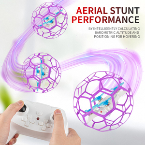 Mini <span class=keywords><strong>hélicoptère</strong></span> RC Gs01 avec mode sans tête, quadricoptère volant, jouet personnalisé pour enfants, drone ballon de football avec housse de protection - Product Image 2