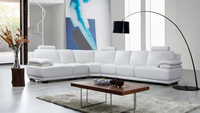 Fabricant sur mesure de canapés sectionnels en cuir de luxe modernes haut de gamme pour salon, canapé d'amour, ensemble de meubles pour la maison, villa, hôtel