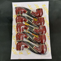 2025 Mini taille résine tabac pipe ensemble 10 pièces/présentoir cigare fumée boutique accessoires plastique fumer pipe tabac cigare pipe