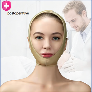 Masque facial élastique antibactérien post-chirurgical - Masque liftant sculptant le contour du visage pour une apparence jeune et affinée, avec effet de remodelage du menton - Product Image 1