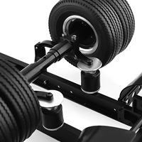 EParthub 114 Suspension pneumatique pour simulation de camion, accessoires de modèle de tracteur Tamiya DIY, système d'amortisseurs à grand déplacement