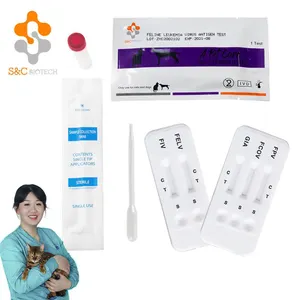 FIV Ab/FeLV Ag Combo Kháng Nguyên Kháng Thể Xét Nghiệm Miễn Dịch Nhanh Trong Máu Mèo