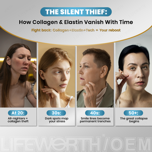 Integratore di Collagene di Qualità Lifeworth OEM Etichetta Privata, Multi Collagene con Biotina e Vitamina C in Capsule Soft Gel per Adulti e Pelle - Product Image 4