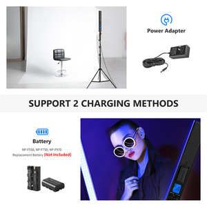 Équipement d'éclairage de studio Lumière vidéo LED portable RVB pour maquillage en direct à la vapeur - Product Image 5