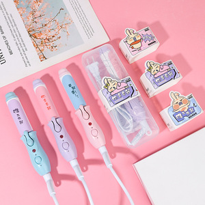 <span class=keywords><strong>Coiffeur</strong></span> à double usage de style fille de dessin animé pour étudiants dames <span class=keywords><strong>fer</strong></span> à friser lisseur boîte d'attelle en plastique électrique incluse - Product Image 6