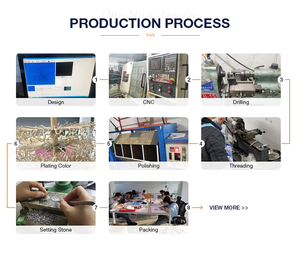 Orecchini in acciaio inossidabile placcato oro 14k alla moda stile di incisione maschio cerchio in acciaio per matrimoni - Product Image 5