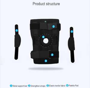 Productos de rehabilitación posterior a la operación, soporte de férula de rodilla con bisagras ROM - Product Image 4