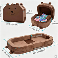Lit de voyage pliable pour tout-petits personnalisé, canapé-lit avec coton pur pour le camping, la maison, utilisation portable