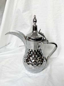 Théière en acier inoxydable doré <span class=keywords><strong>design</strong></span> arabe vintage Pot de Moka de style moderne avec couvercle à long bec pour le café du Moyen-Orient - Product Image 6