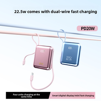 Banco de Energía Portátil OEM/ODM de 10000 mAh con Carga Rápida de 20 W, Entrada/Salida Tipo C, Carga Inalámbrica, Pantalla LED, Batería de Litio-Polímero