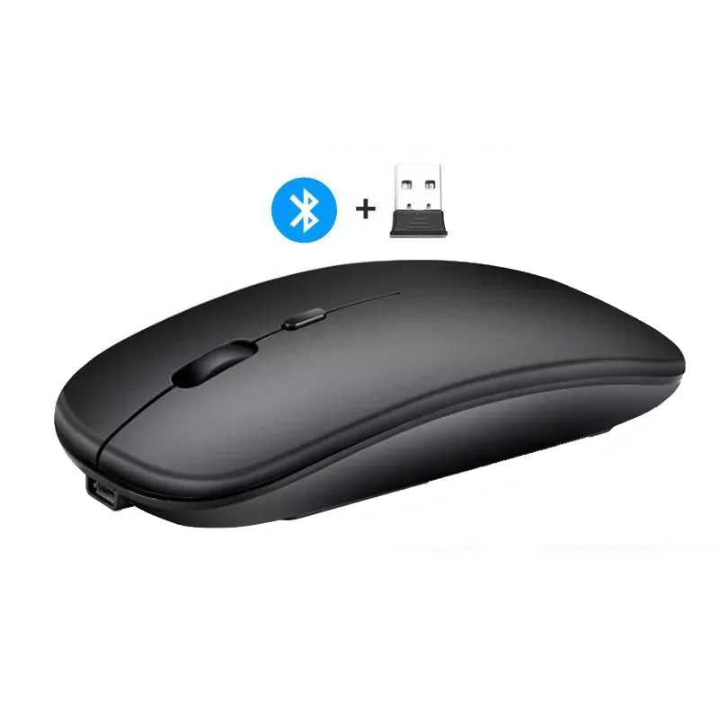 Wireless Mouse for MacBook PC Laptop Gamer Rechargeable V5.0 Blue Mouse