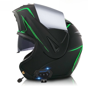 Casque de moto électrique à double visière, casque ouvert Bluetooth, casque de course moto, conforme aux normes 3C ECE06 - Product Image 5