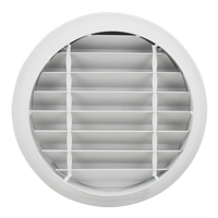 Grilles de fenêtre Design pour climatiseur, persiennes rondes pour aération