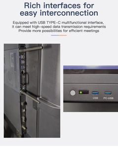 กระดานไวท์บอร์ดแบบโต้ตอบ20จุดสำหรับการเรียนการสอนแบบสัมผัสทั้งหมดในหนึ่งชิ้นขนาด55นิ้ว - Product Image 3