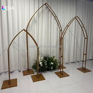 LEDA Custom Different Size Metal <b>Backdrop</b> <b>Stand</b> Wedding Party Decoration Square Black Flower Arrangement <b>Stand</b> - Product Image 6