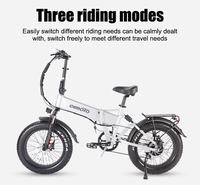 Vélo électrique pliable à suspension intégrale, longue autonomie, 48V 13Ah, pneus larges de 20 pouces, rapide, portable, pour adultes, en stock aux États-Unis