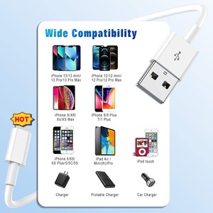 <span class=keywords><strong>Cable</strong></span> <span class=keywords><strong>de</strong></span> carga USB <span class=keywords><strong>original</strong></span> para <span class=keywords><strong>iPhone</strong></span> 2A, <span class=keywords><strong>cable</strong></span> <span class=keywords><strong>de</strong></span> carga rápida <span class=keywords><strong>de</strong></span> transferencia <span class=keywords><strong>de</strong></span> datos <span class=keywords><strong>de</strong></span> sincronización USB, 1m, 3 pies - Product Image 2