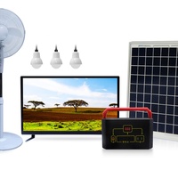 Système d'énergie solaire domestique avec radio FM, kits d'éclairage et charge pour appareils électroménagers en Égypte, 50W, TV, maison, intérieur, MINI 12V, lithium-ion