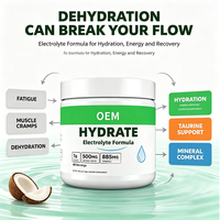 Formule d'électrolytes hydratants 320g 40 portions avec taurine, eau de coco et minéraux