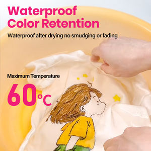 Auf Lager: Permanente Textilmarker, 24 Farben für Kinder, Graffiti-Zeichnungen, Stoffmalstifte-Set, ungiftig, permanent - Product Image 3