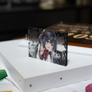 Trong suốt <span class=keywords><strong>Acrylic</strong></span> khối tùy chỉnh tinh thể hiển thị khối Logo mô hình khối Anime phim hoạt hình đứng lên trang trí - Product Image 2