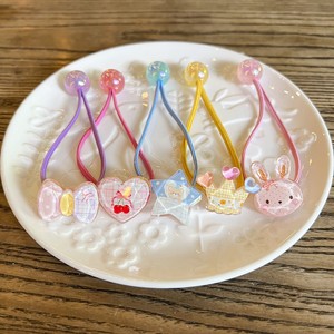 2025 Offre Spéciale 2 pièce/ensemble sucre fraise cheveux corde coiffure couleur bonbon gelée perle corde élastique pour enfants Kild - Product Image 3