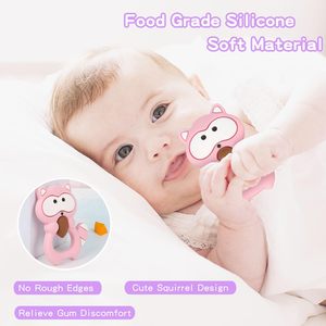 Nouveaux modèles d'animaux doux dessin animé autisme sensoriel enfants anneau <span class=keywords><strong>de</strong></span> dentition 100% sans Bpa jouet <span class=keywords><strong>de</strong></span> dentition Silicone bébé dentition - Product Image 6