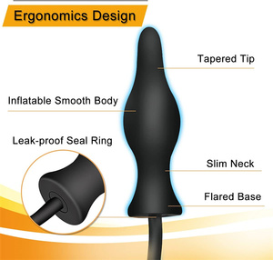 Silicone Expand Inflatable <strong>Anal</strong> Plug,Body Safe Medical Grade Waterproof Butt <strong>Sex</strong> <strong>Toy</strong> for <strong>Male</strong>, Female and Beginners - Product Image 4