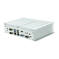 Nueva Caja de PC Industrial con SSD de Doble Núcleo y Linux, Intel DDR4, LAN Dual, RS232, RS485, GPIO, Mini PC sin Ventilador de Aleación de Aluminio