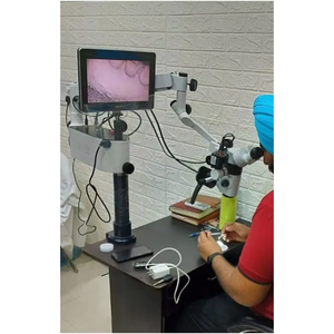 Microscope dentaire à montage sur Table Medcounty de fabrication indienne avec microscope dentaire résistant aux termites de puissance 100W à vendre - Product Image 1