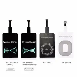 wireless charger fast charging adapter qi micro type c charger 3 types charging port wireless adapter