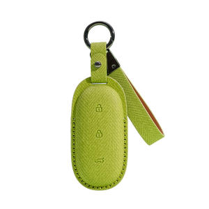 Sac de clé de voiture en cuir de chèvre d'origine coque de clé de télécommande spéciale housse de protection accessoires de clé de voiture de qualité supérieure - Product Image 5