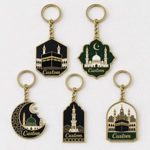Llaveros Personalizados de Alta Calidad del Fabricante, Llaveros de la Ciudad Sagrada de La Meca, Diseño Religioso Sagrado, Recuerdo para Peregrinos - Product Image 1