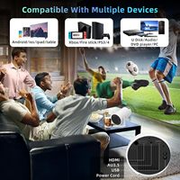 Projecteur intelligent Android 12 le plus récent pour cinéma maison, projecteur portable auto HD, projecteur vidéo mini 4K Hy300
