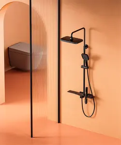 新しいデザイン20234機能節水セルフクリーニングハンドヘルドシャワーセットバスルームハンドシャワー用