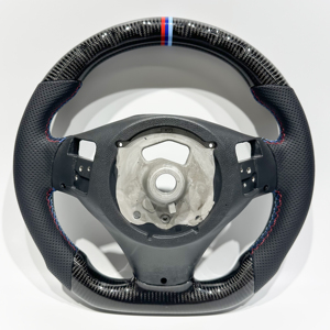 Volante de fibra de carbono con levas de cambio para <span class=keywords><strong>BMW</strong></span> E90 E92, con interfaz de palanca de cambios, desde almacén de EE. UU. - Product Image 6