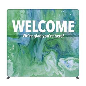 Custom Tension Fabric Display Pop up <b>Stand</b> Double Sided Advertising Custom Fast Act Show Fabric <b>Backdrop</b> for Outdoor - Product Image 2