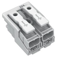 294-4002 Nuevo Conector de Iluminación Externo de Botón Pulsador Alemán Original en Stock 2P 2.5mm² T85 Blanco Sin Contacto con Tierra