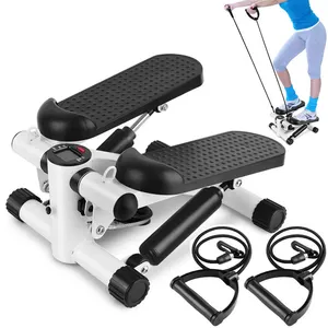 Multi Function Workout Stair Stepper Exercise Equipment With Resistance Bands Machine Cardio Fitness Stair Steppers